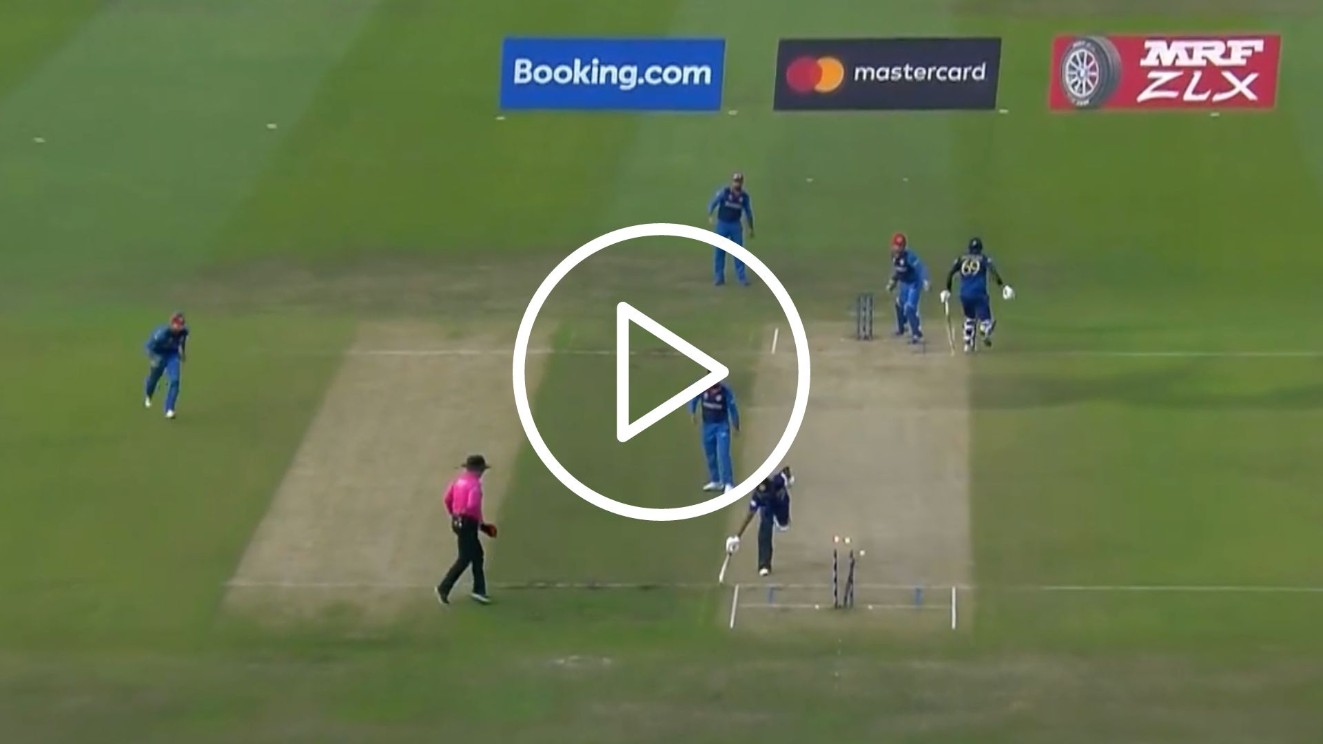 [Watch] Ibrahim Zadran’s Spectacular Throw Gets Dushmantha Chameera Run Out